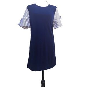 NWT Como Blu Short Sleeve Navy Dress Tunic